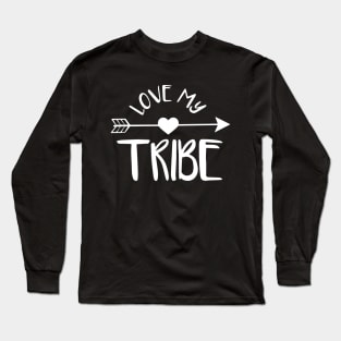 Mom's Group Special Needs Awareness Support Love my Tribe Long Sleeve T-Shirt